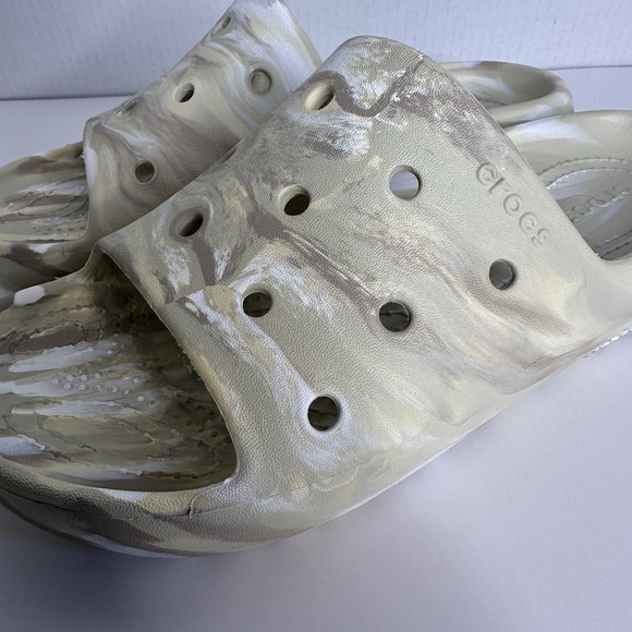 CROCS Cream and White Women's Sandals - Picture 4 of 7